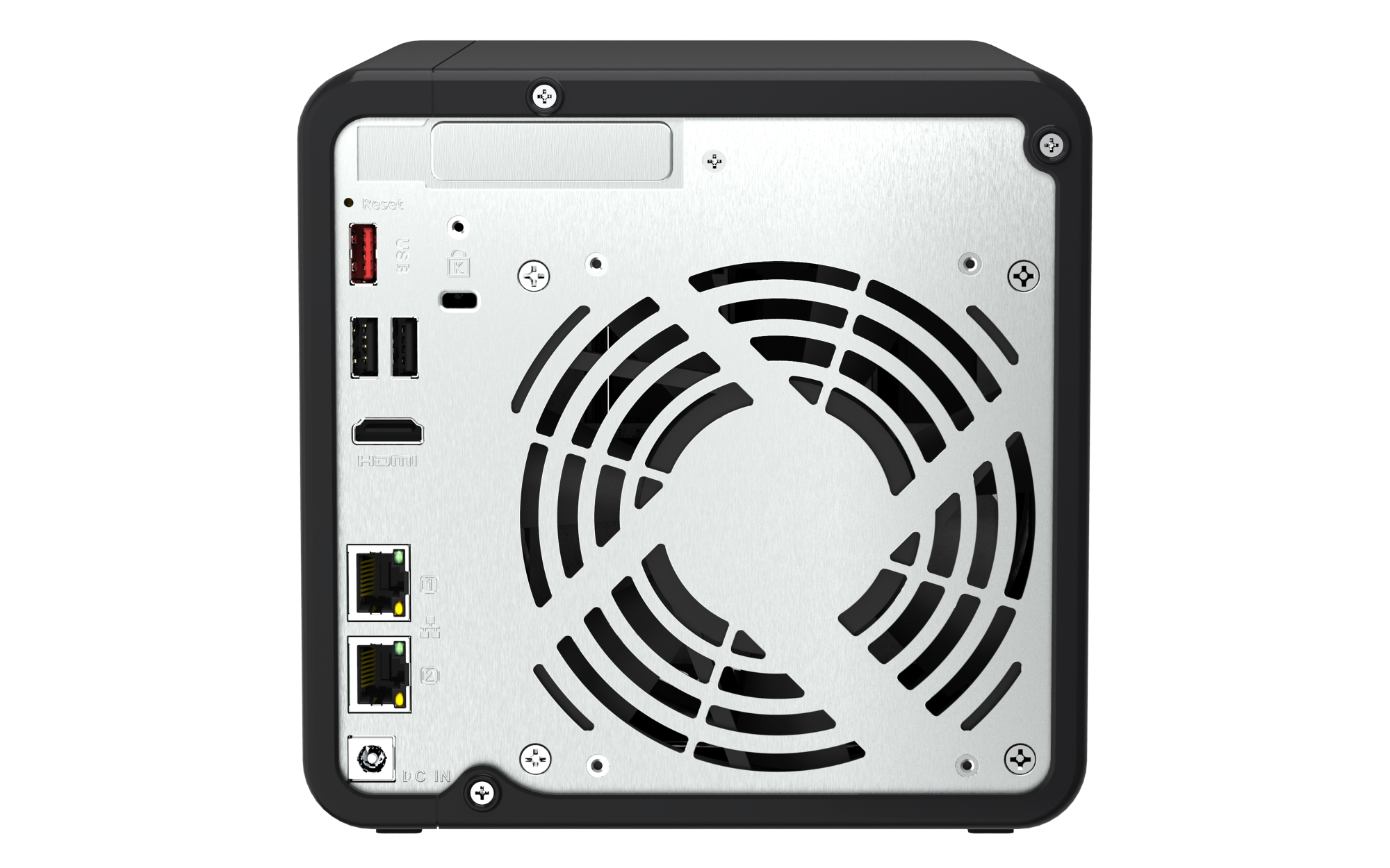 QNAP TS-464 - tylny panel z portami