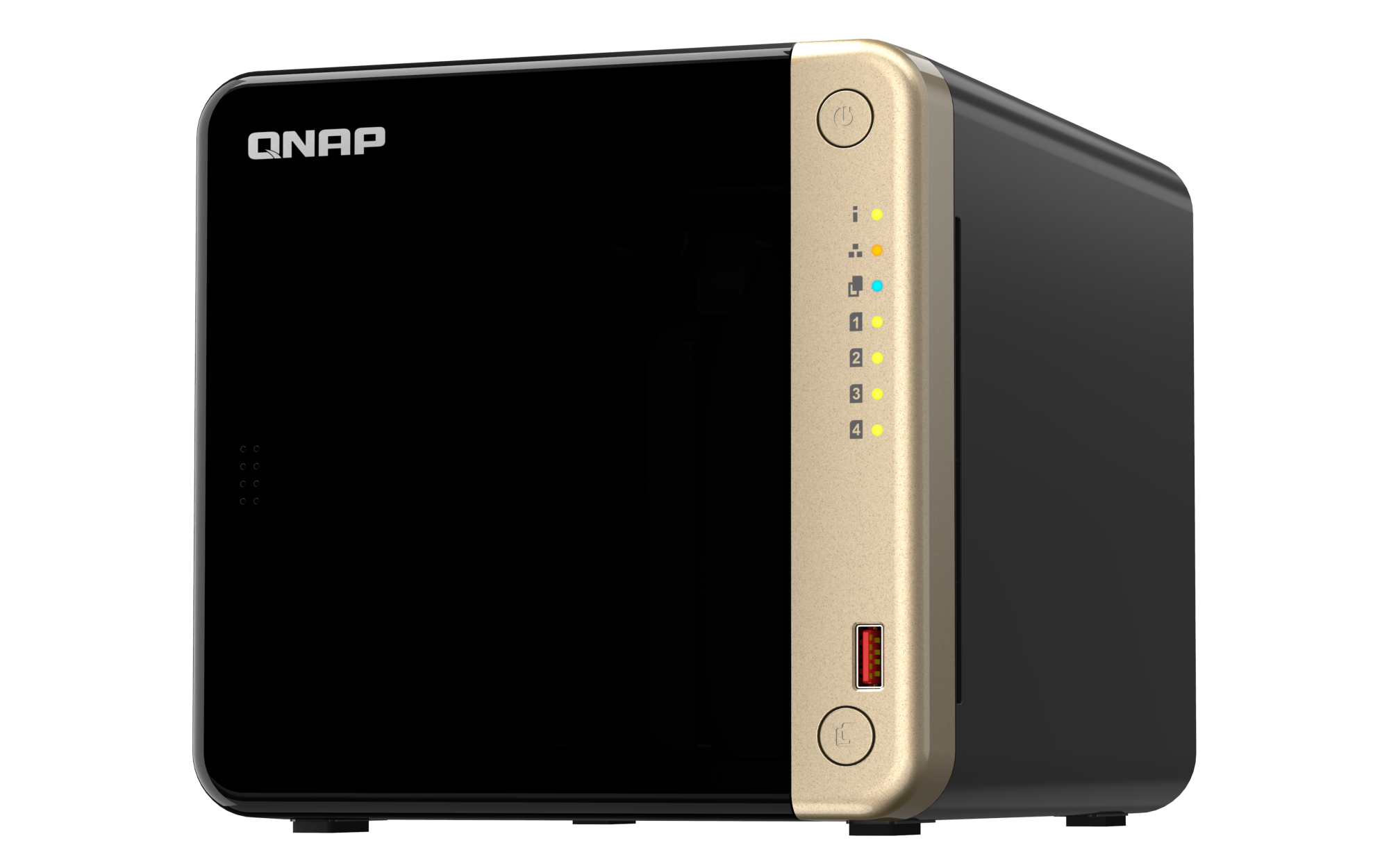 QNAP TS-464 - widok obudowy od prawej strony