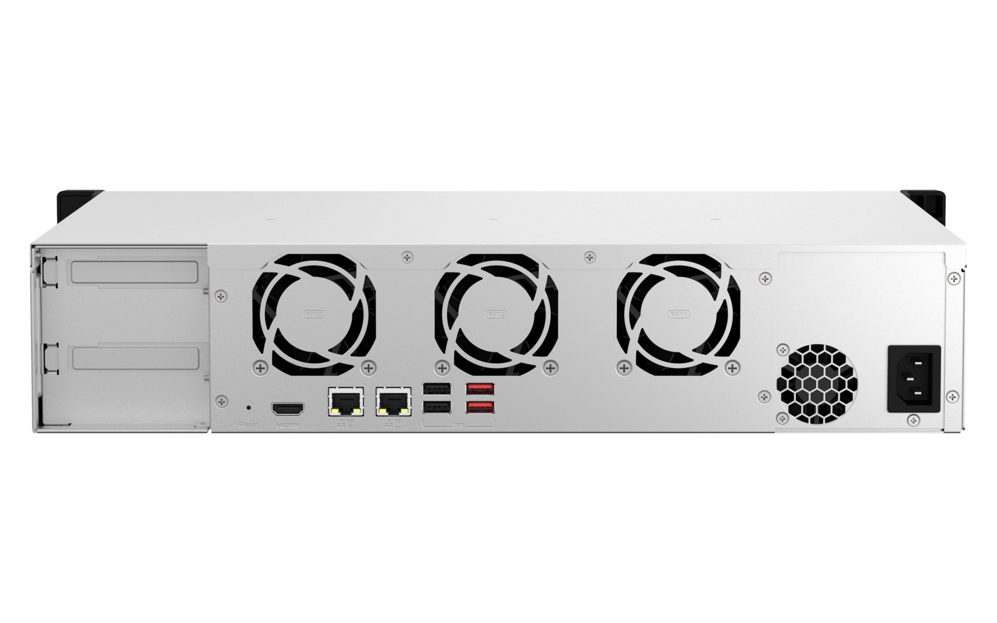 QNAP TS-864eU - tylny panel z portami