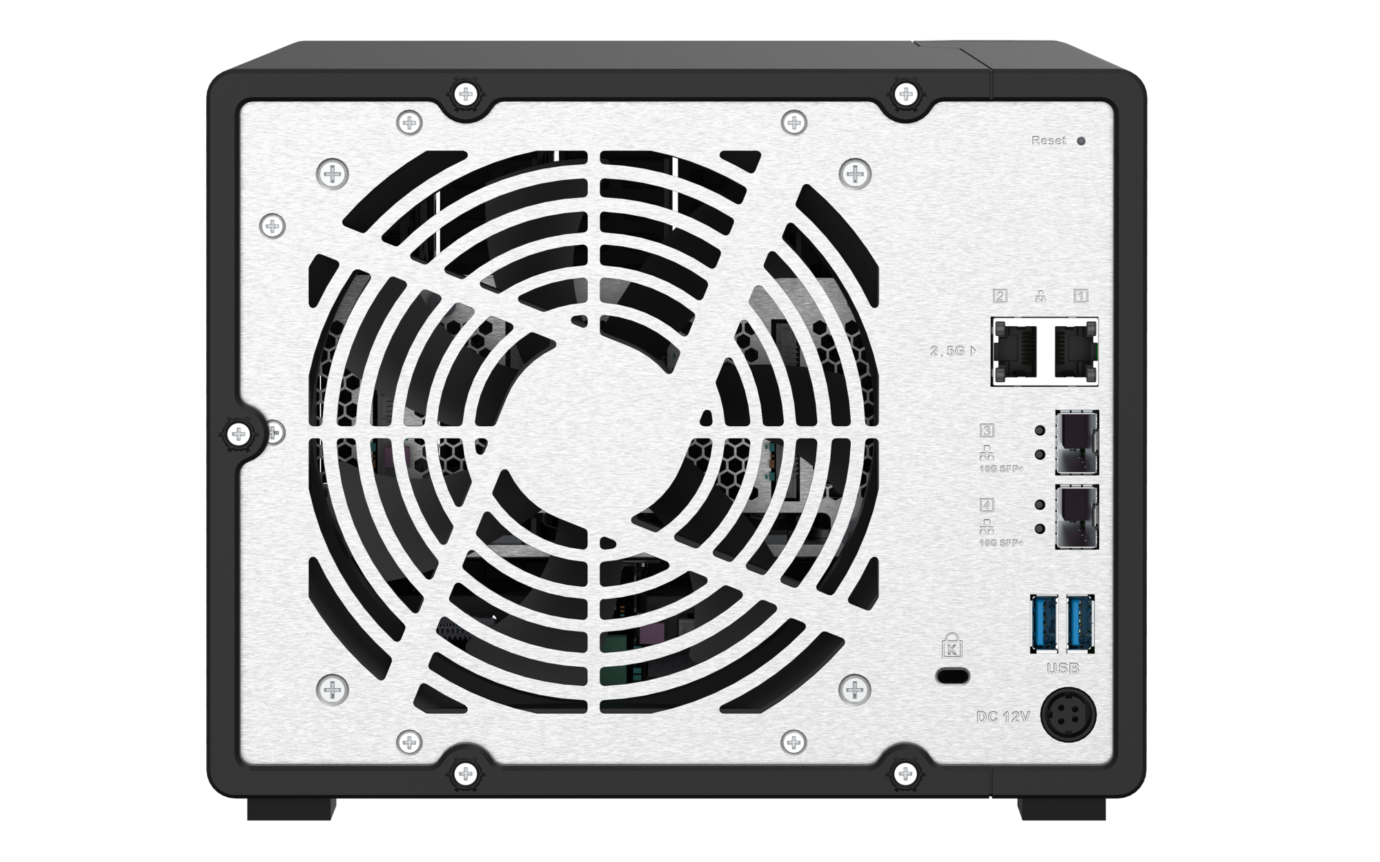 QNAP TS-932PX - tylny panel z portami
